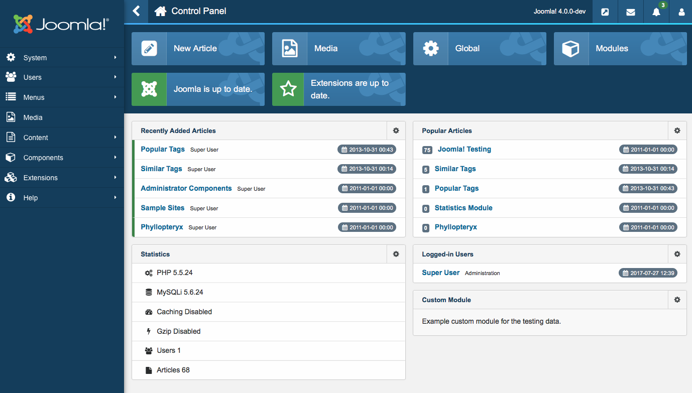 joomla generales